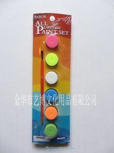 批發環保無毒5ML6連體丙烯水彩顏料 辦公文教領域的理想選擇